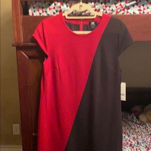 Black & red dress